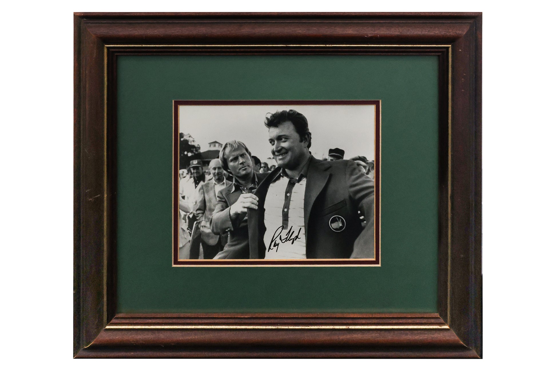A GROUP OF FIVE ASSORTED GOLF MEMORABILIA PRINTS