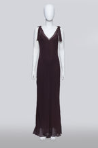 PHILOSOPHY DI ALBERTA FERRETTI - A DARK PURPLE DRESS