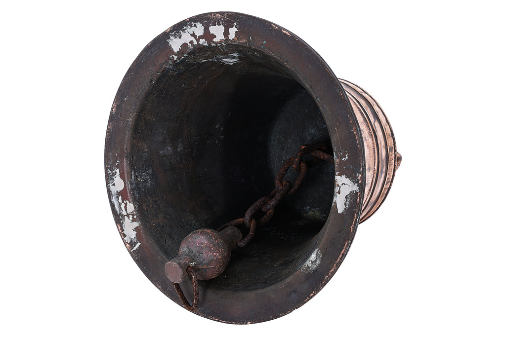 A LARGE COPPER SHIP'S BELL