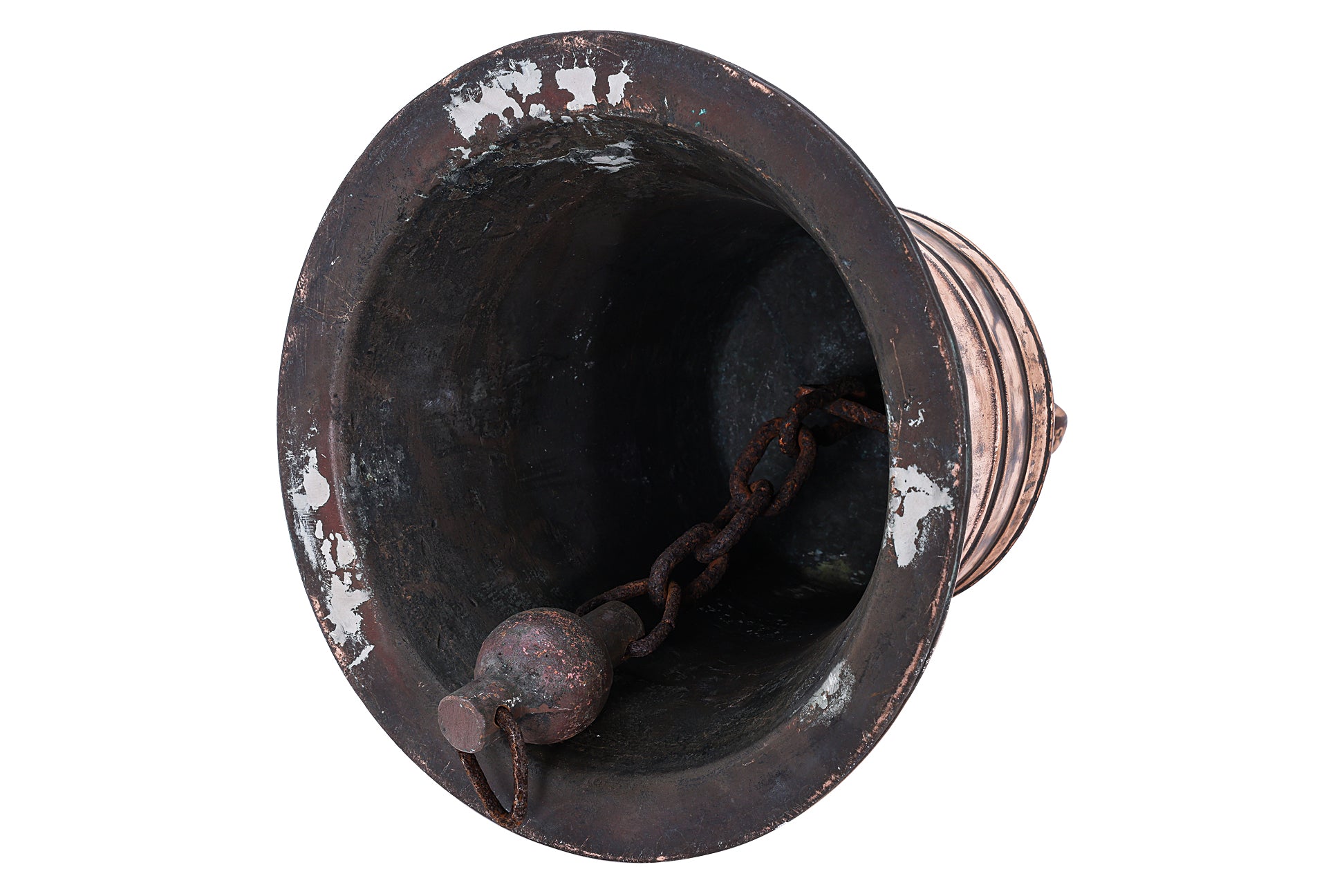 A LARGE COPPER SHIP'S BELL