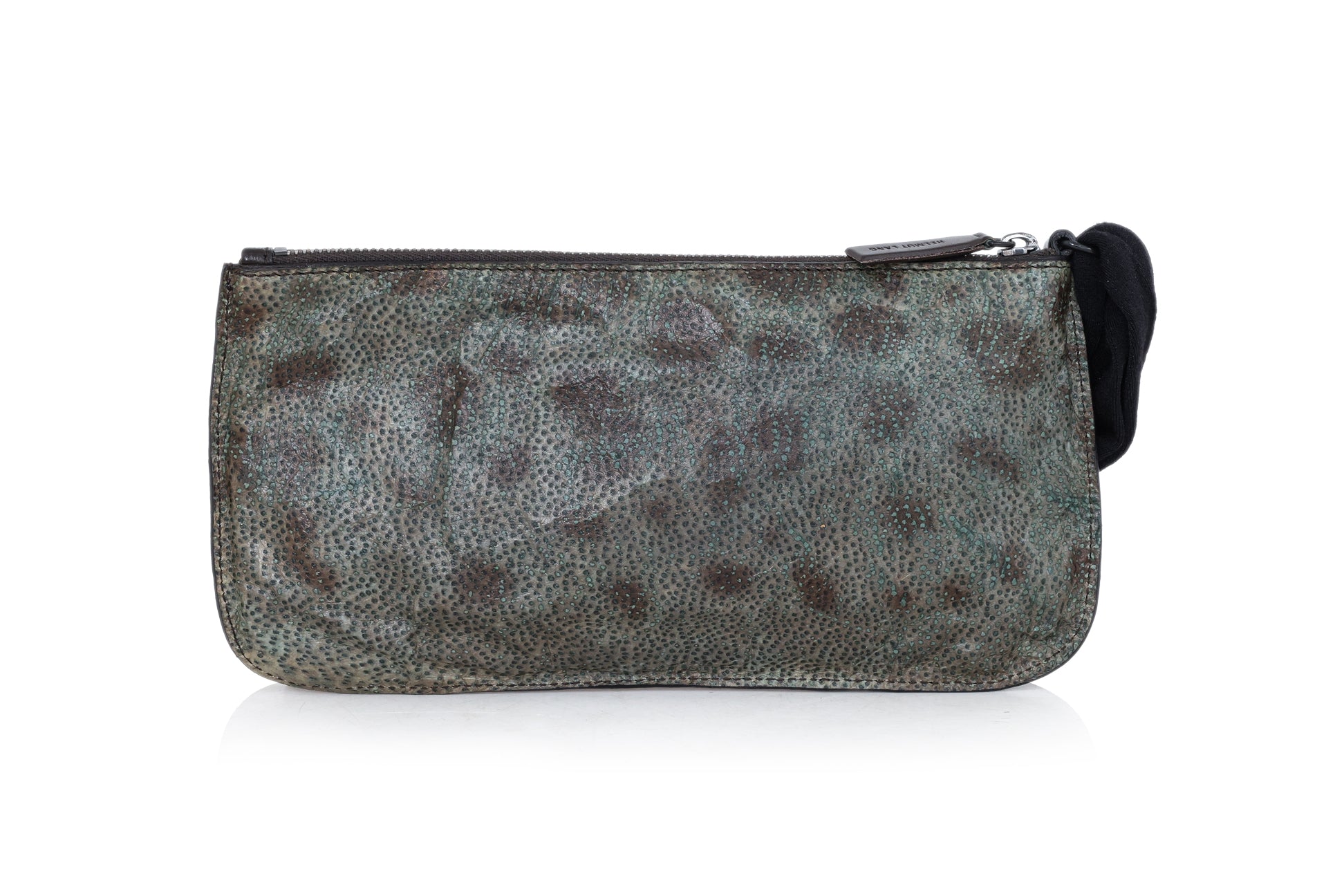 HELMUT LANG - AN EMBOSSED LEATHER POUCH