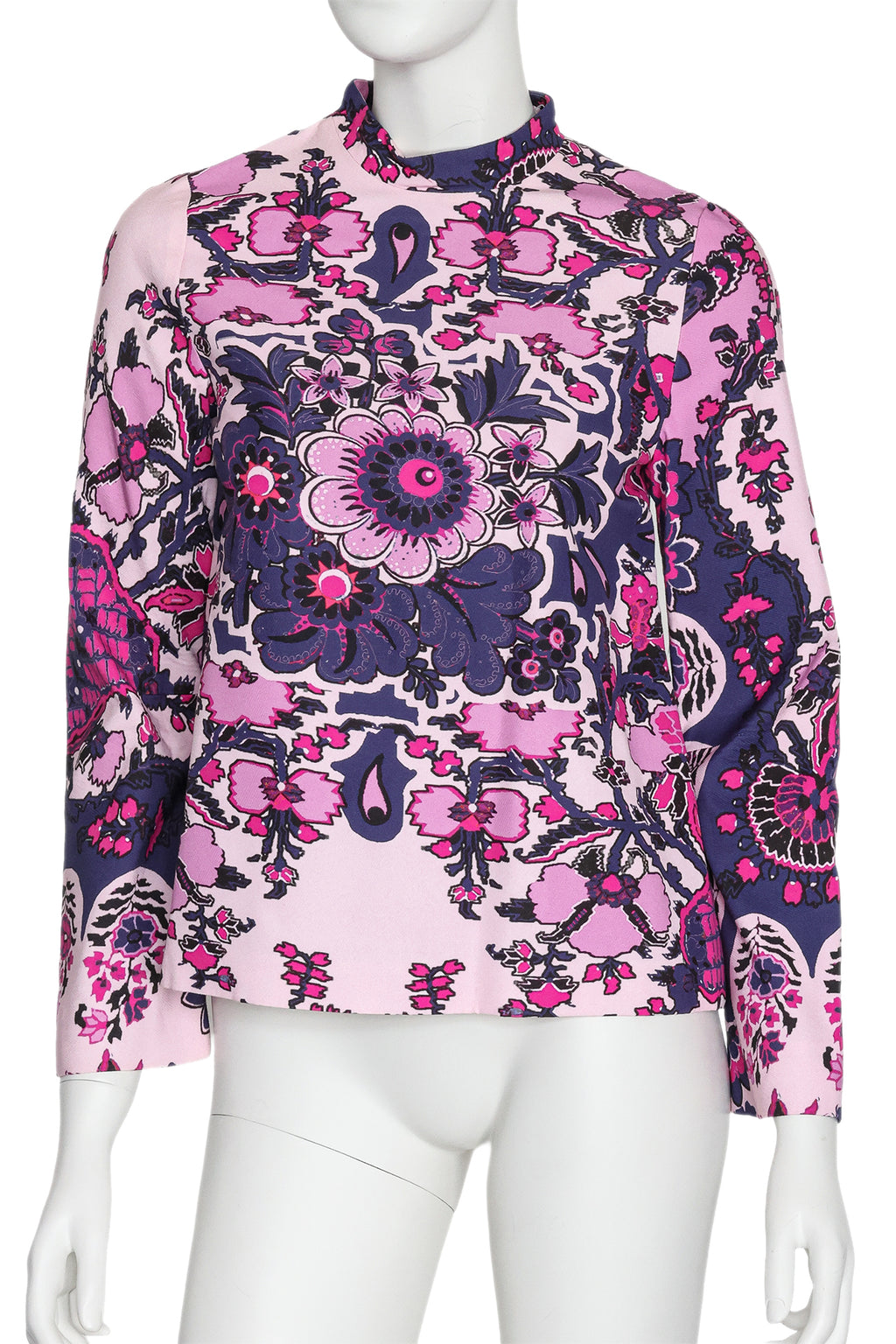 MSGM - A PSYCHEDELIC FLORAL PRINT TOP