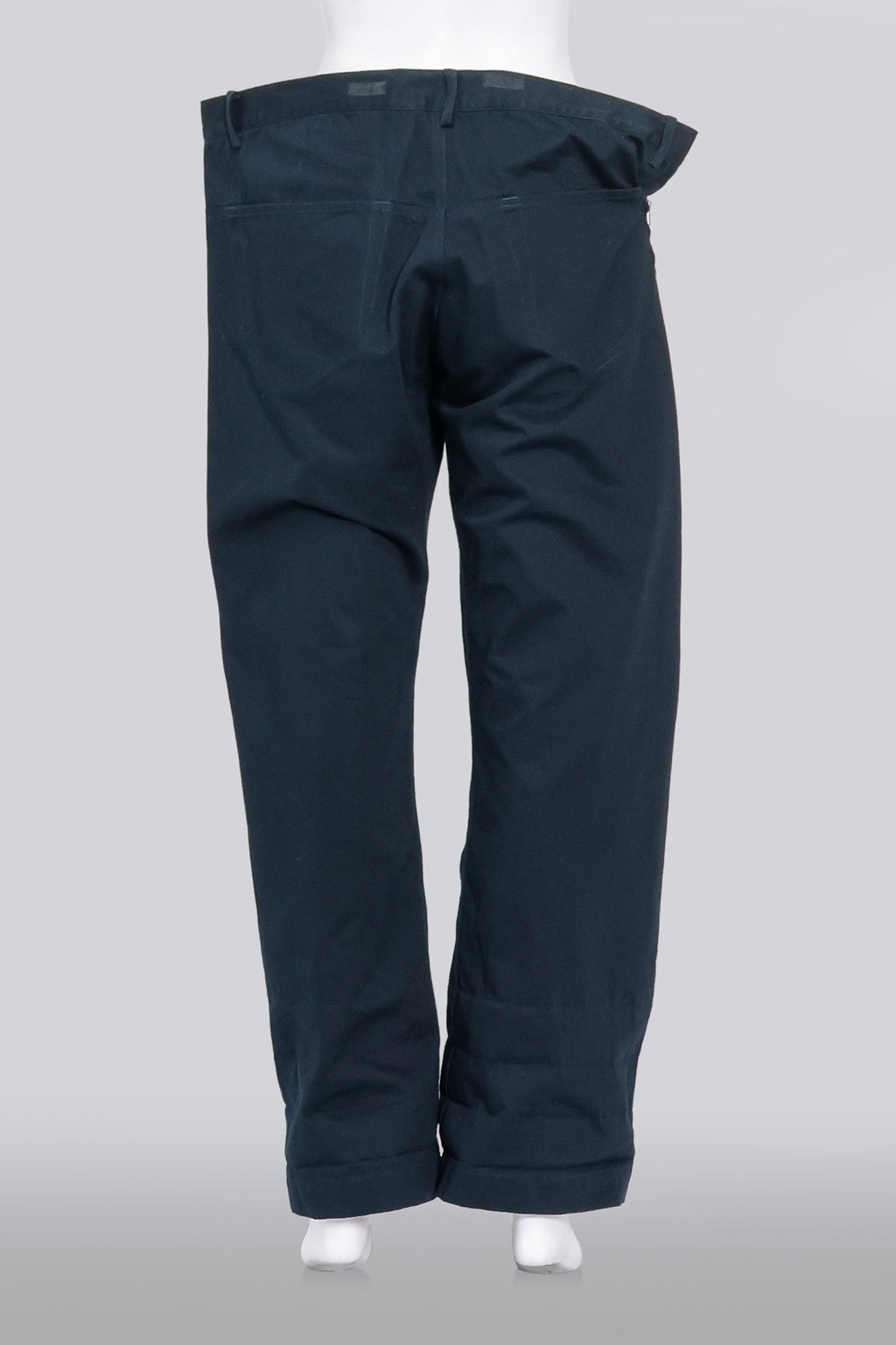 Y'S YOHJI YAMAMOTO - A PAIR OF OVERSIZED NAVY BLUE PANTS