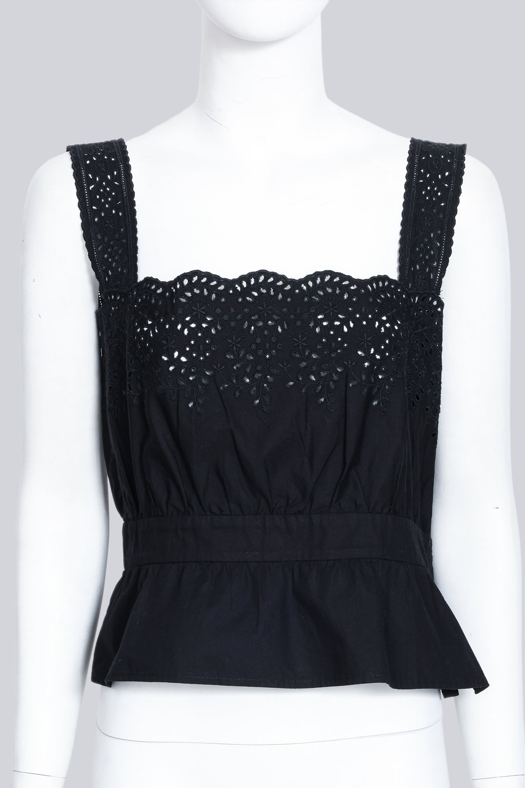 MIU MIU - A BLACK CROP TOP