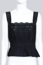 MIU MIU - A BLACK CROP TOP