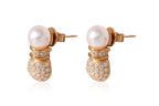 AN AKOYA CULTURED PEARL AND DIAMOND MATCHING SET