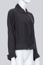 Y'S - A CROPPED ZIP UP JACKET