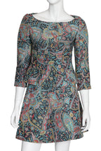 CARVEN - A PAISLEY LONG SLEEVE JACKET AND MINI SKIRT SET