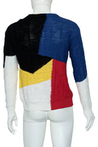DAMIR DOMA - A MULTICOLOURED COTTON KNIT JUMPER