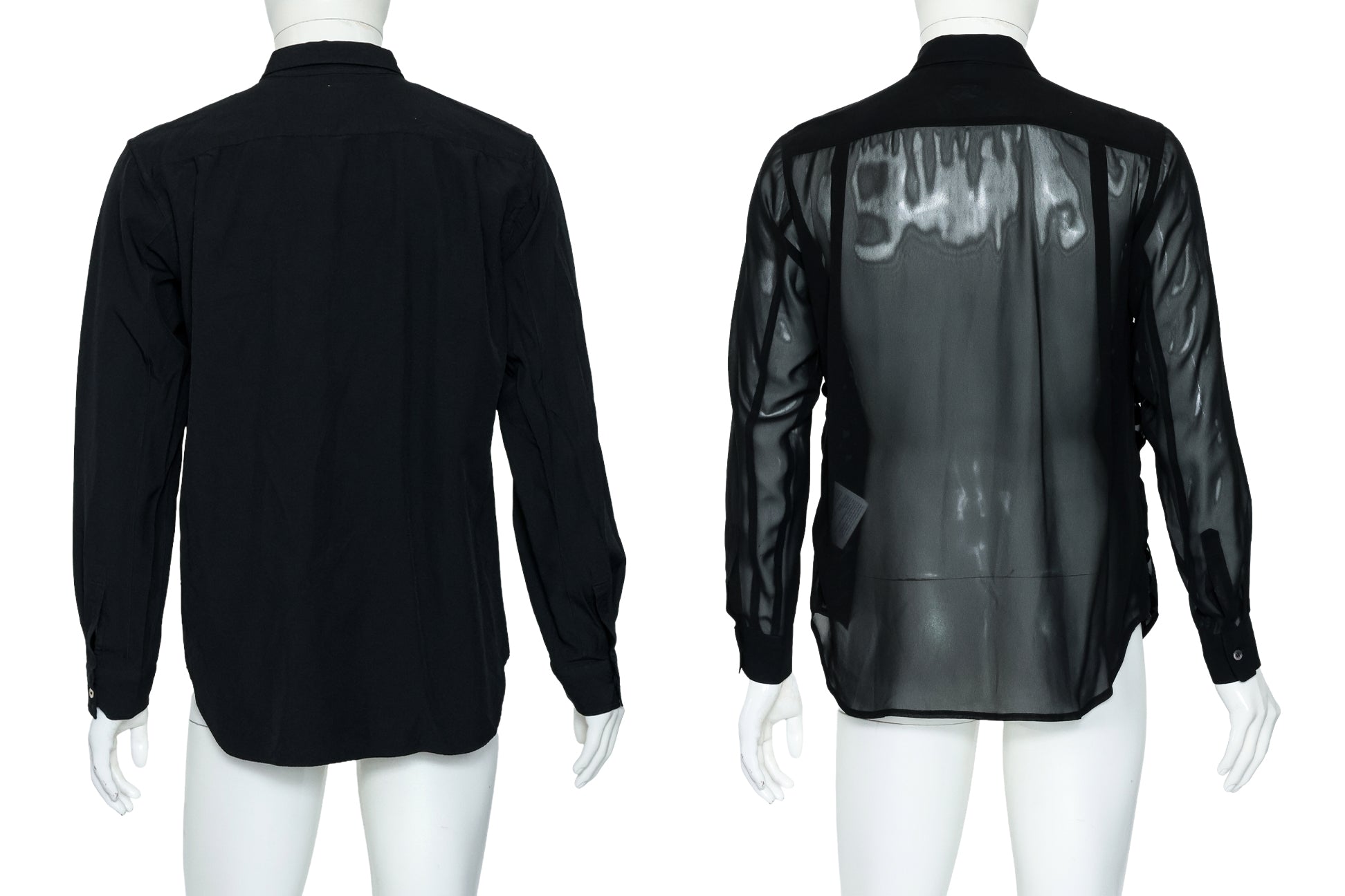 COMME DES GARÇONS HOMME PLUS - TWO BUTTON UP SHIRTS INCLUDING ONE WITH SEQUIN DETAILS