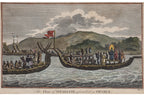 FIVE ENGRAVINGS OF HAWAII AND TAHITI, ...CAPTAIN COOK'S... VOYAGES, GEORGE W ANDERSON, 1784-1786