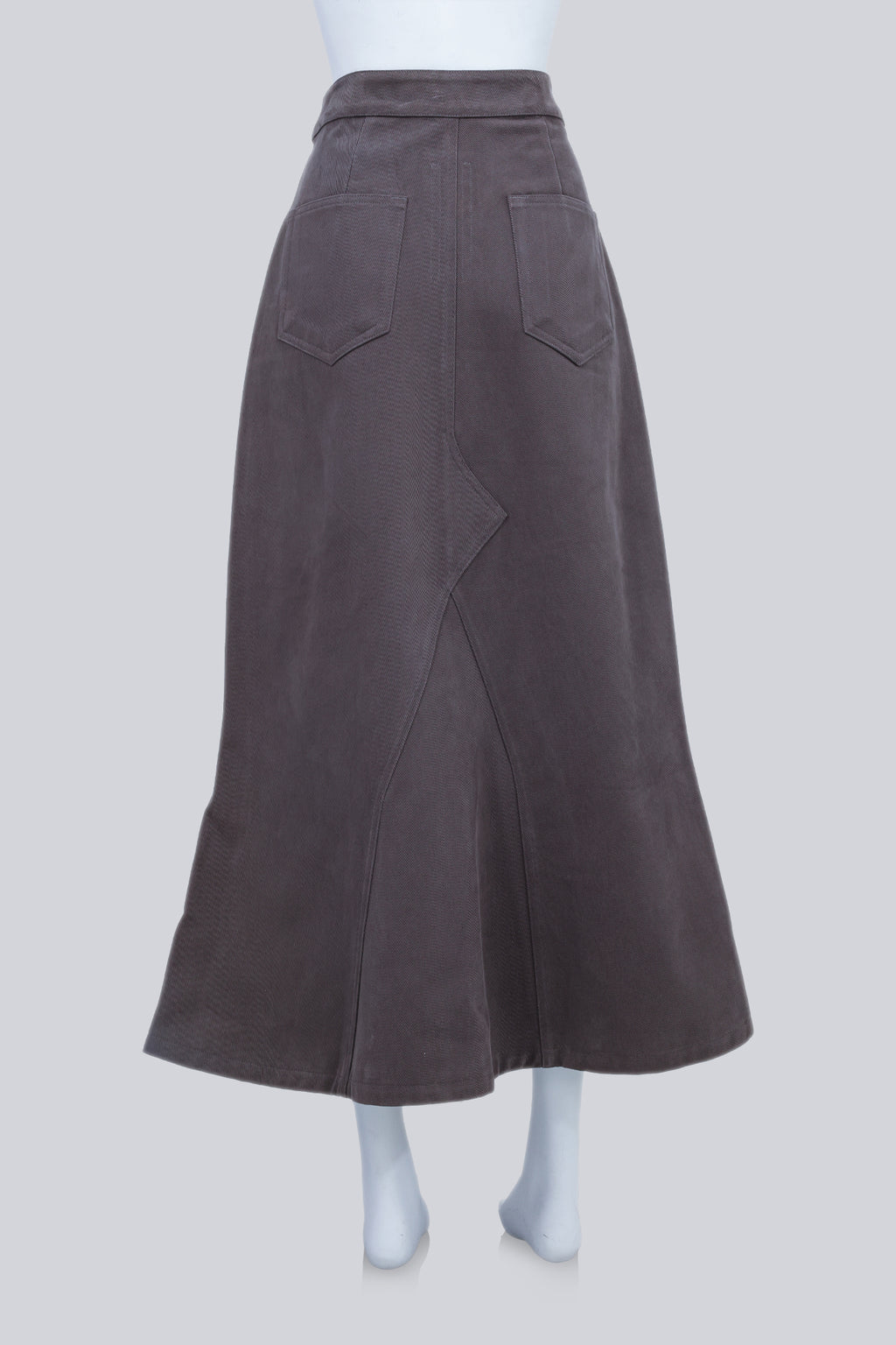 RICK OWENS - A STROBE '22 DENIM GODET SKIRT