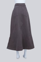 RICK OWENS - A STROBE '22 DENIM GODET SKIRT