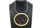 CARVEN - A FAUX TORTOISESHELL STATEMENT NECKLACE