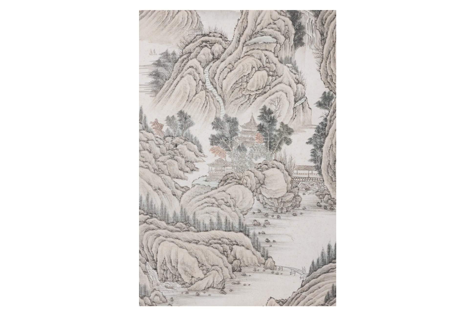 MANNER OF WANG XUE HAO - AN EXTENSIVE MOUNTAIN LANDSCAPE