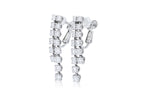 A PAIR OF DIAMOND SCREW-BACK EARRINGS BY MONNICKENDAM