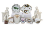 A GROUP OF ASSORTED EUROPEAN PORCELAIN ITEMS