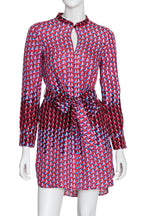MARC BY MARC JACOBS - A GEOMETRIC PRINT SILK DRESS