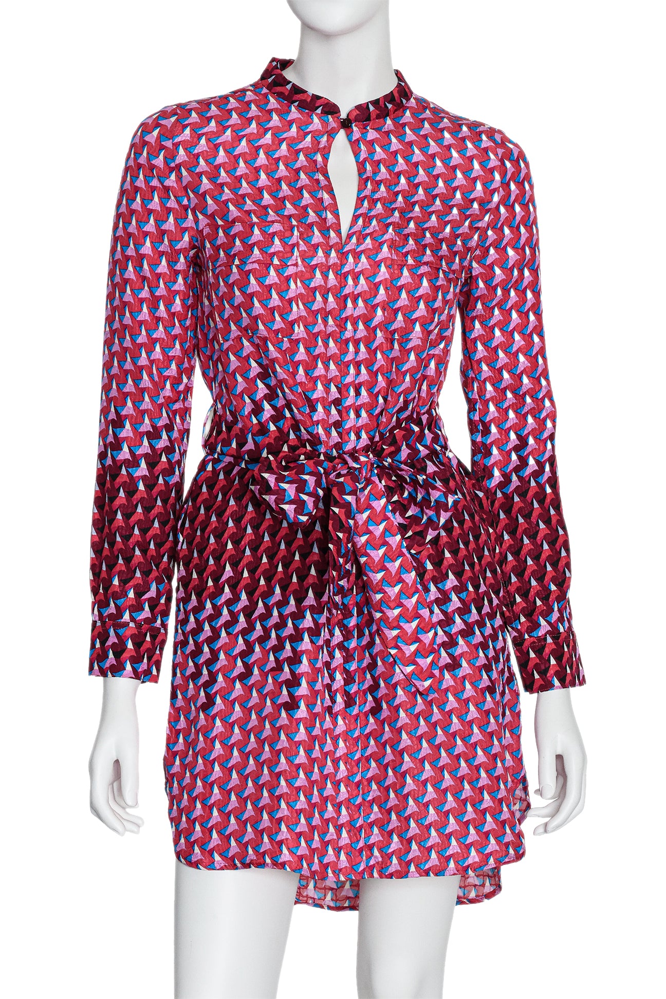 MARC BY MARC JACOBS - A GEOMETRIC PRINT SILK DRESS