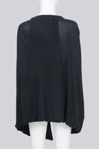 MAISON MARTIN MARGIELA - A BLACK CINCHED PONCHO