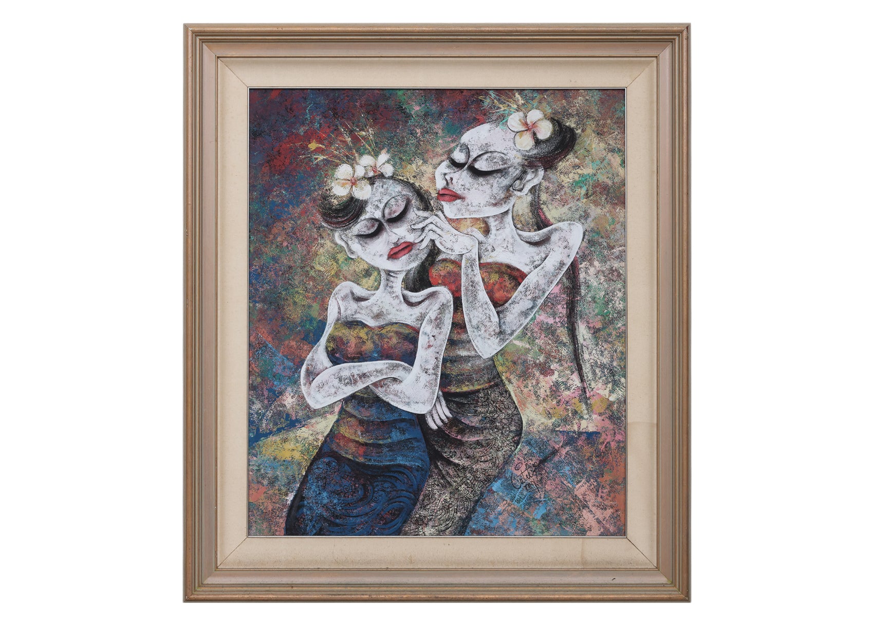 LATIH (BALINESE, B.1950) - TWO FIGURES