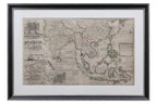 A LARGE EARLY 18TH CENTURY IRISH MAP OF SOUTHEAST ASIA