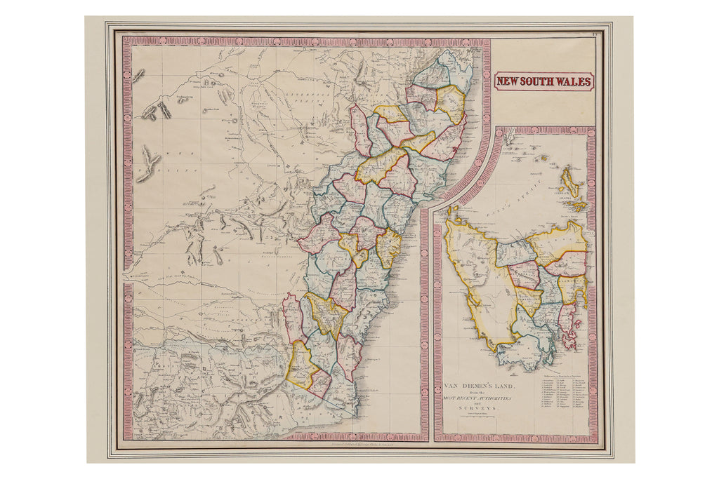NEW SOUTH WALES & VAN DIEMEN'S LAND FROM THE MOST RECENT AUTHORITIES... GEORGE PHILIP, 1874