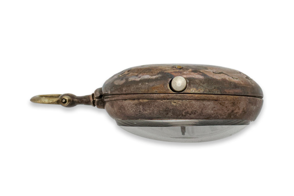 A GEORGE III SILVER PAIR CASED POCKET WATCH