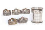 GROUP OF SIX SILVER PLATED ITEMS