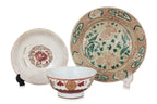 A GROUP OF THREE POLYCHROME WARES