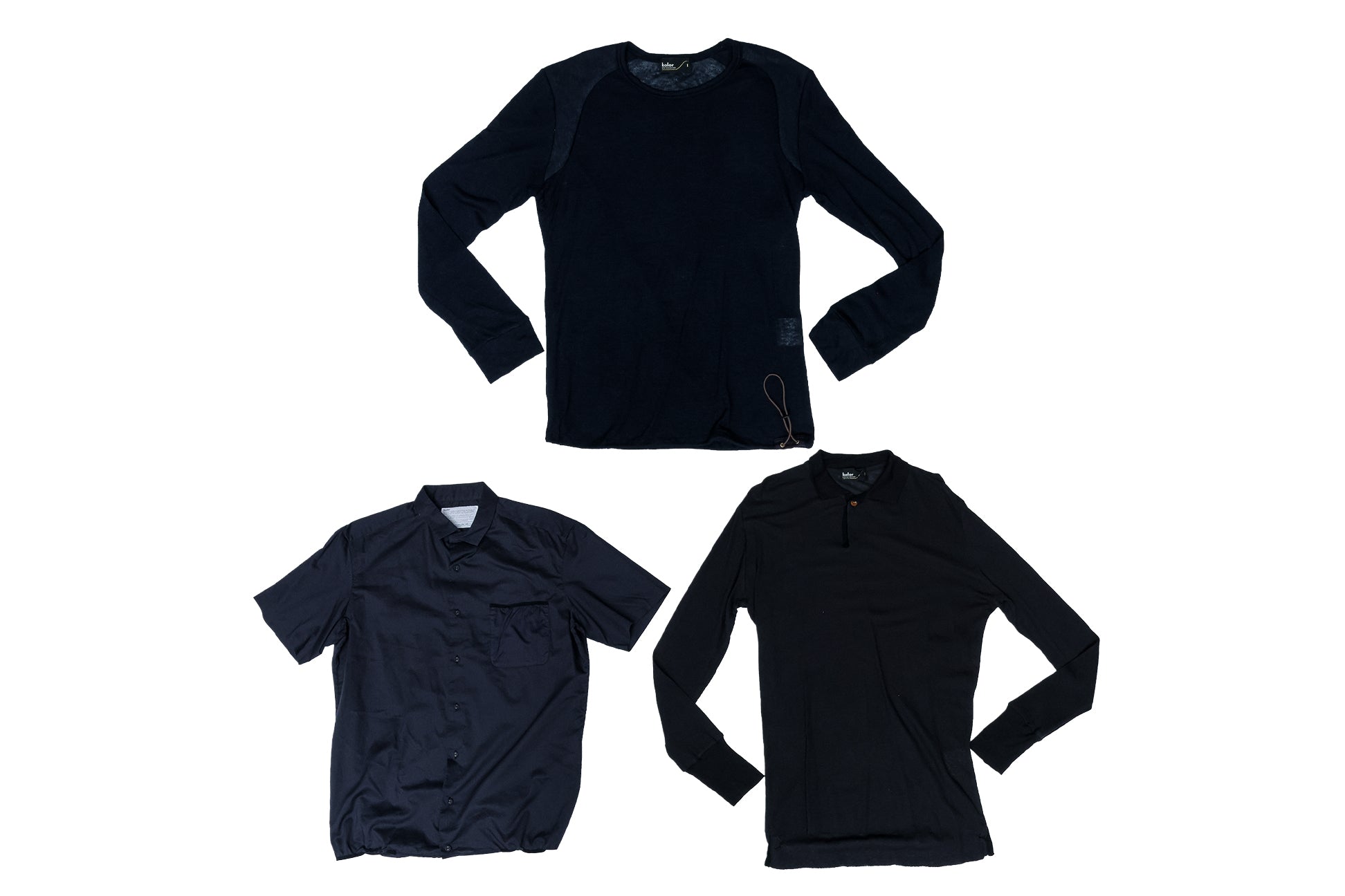 KOLOR - A GROUP OF THREE TOPS