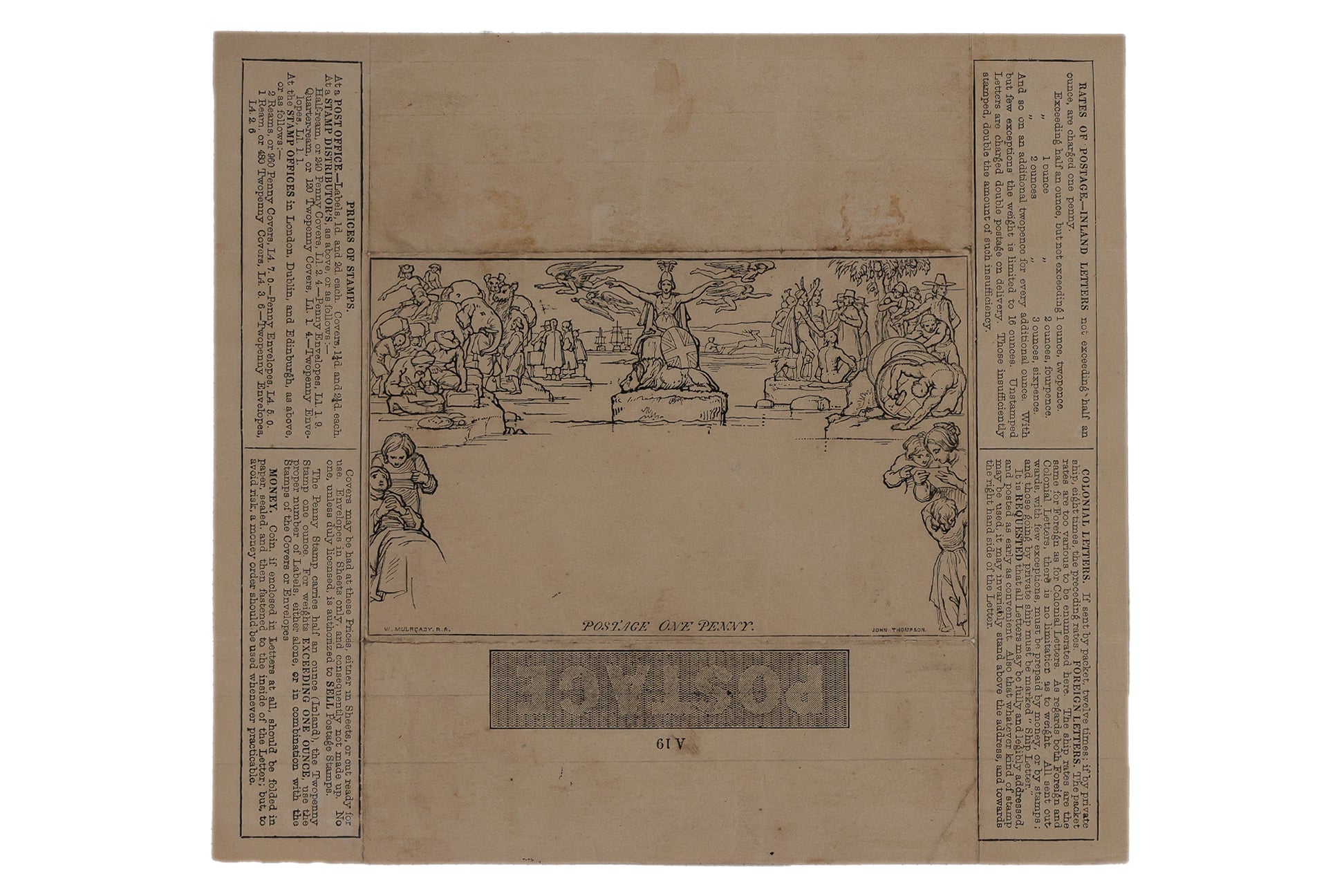 UNITED KINGDOM, A GROUP OF FOUR MULREADY LETTER SHEET COVERS