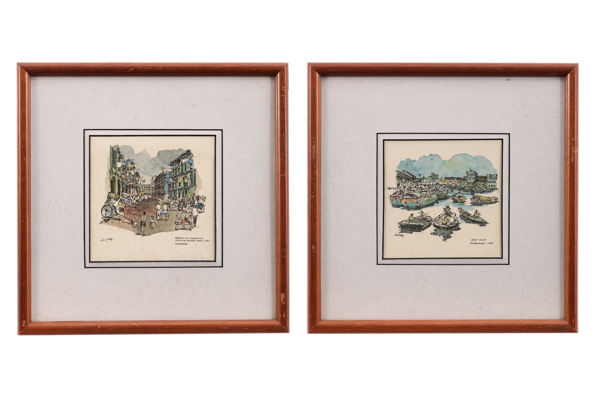 LEE WENG FATT (MALAYSIAN, B. 1967) - TWO SINGAPORE SCENES