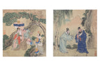 A SET OF FOUR 'THREE KINGDOMS' PAINTINGS
