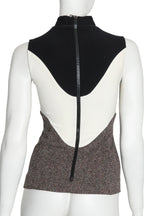 STELLA MCCARTNEY - A MULTI-TEXTURED SLEEVELESS TOP