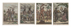 A GROUP OF FOUR INDONESIAN ETHNOGRAPHIC ENGRAVINGS, JOHAN NIEUHOFF, 1732