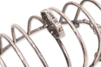 A PAIR OF ENGLISH STERLING SILVER TOAST RACKS