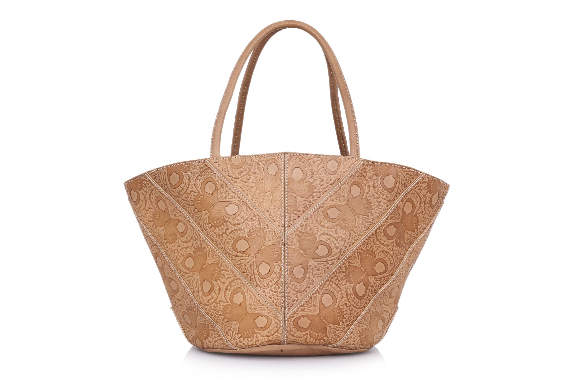 BOTTEGA VENETA - A BUTTERFLY EMBOSSED TOTE BAG