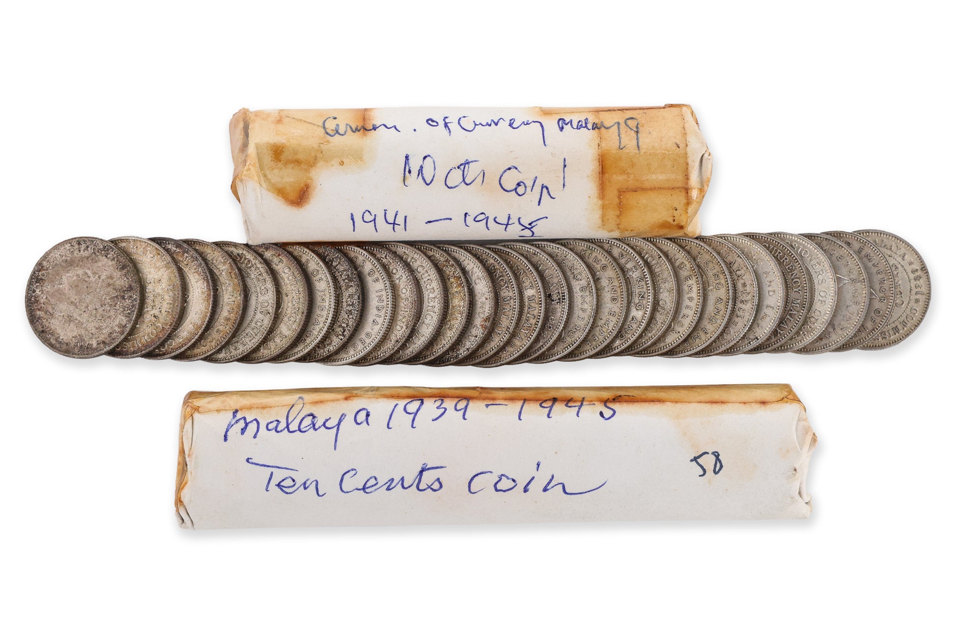 MALAYA - GEORGE VI, 10 CENTS (APPROX 128)