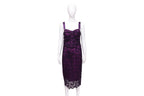 A DOLCE & GABBANA PURPLE LACE DRESS
