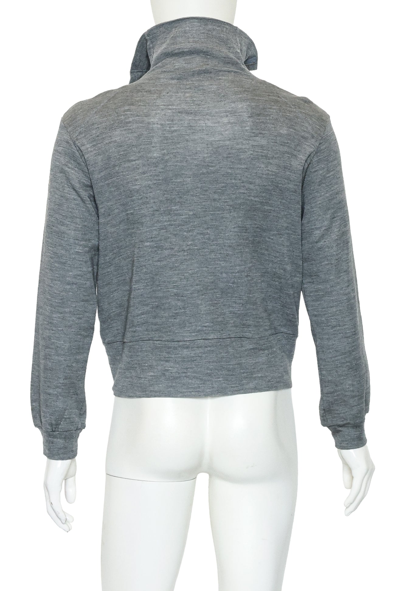 YOHJI YAMAMOTO - A GREY WOOL ZIP JACKET