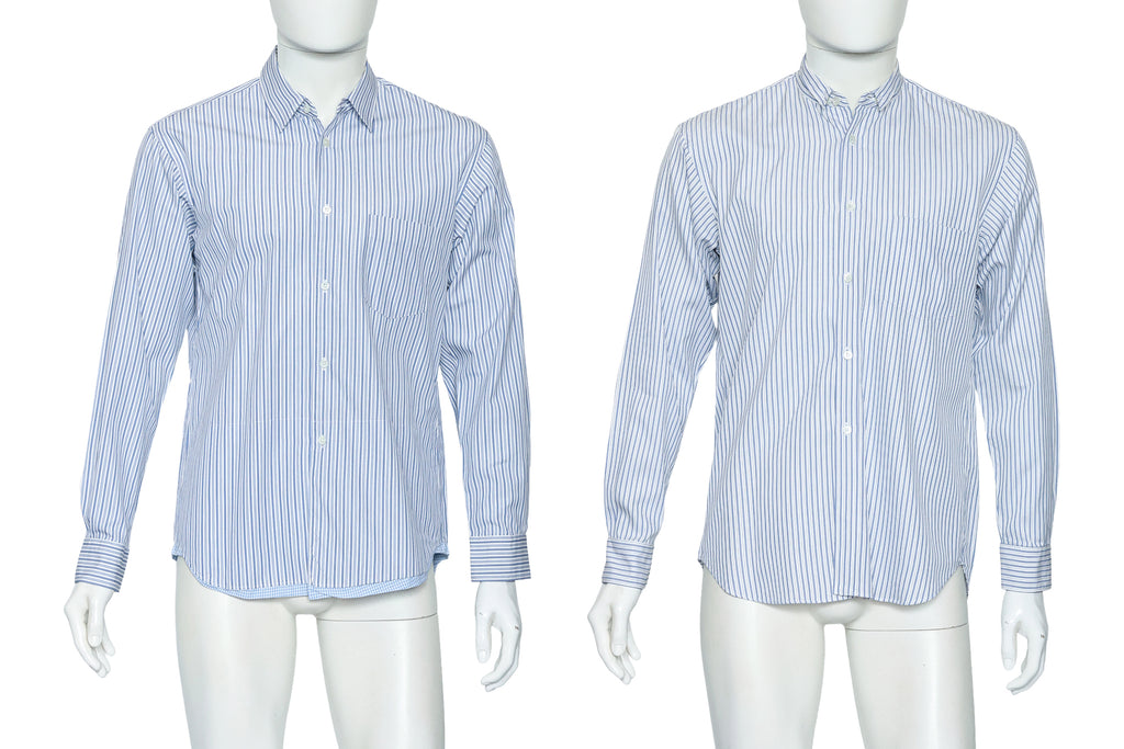 COMME DES GARCONS SHIRT - TWO  STRIPED BUTTON UP SHIRTS