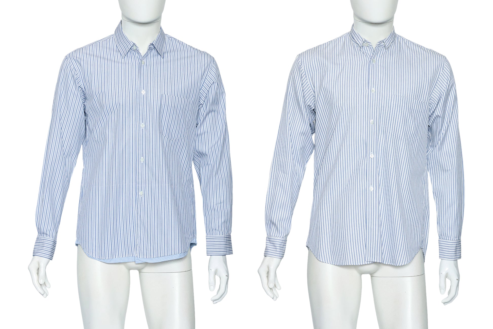 COMME DES GARCONS SHIRT - TWO  STRIPED BUTTON UP SHIRTS