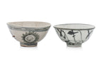 A GROUP OF BLUE AND WHITE BOWLS, JARS AND TEA CUPS