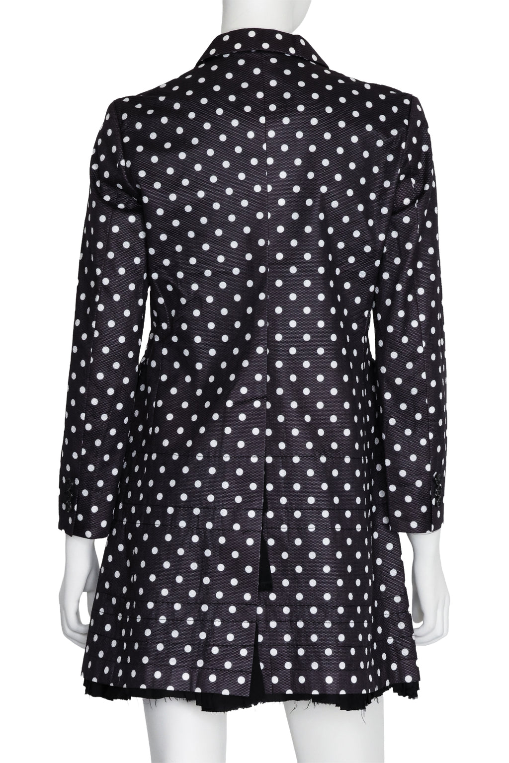 COMME DES GARÇONS - A POLKA DOT JACKET WITH INNER RUFFLE DETAIL, 2013/14