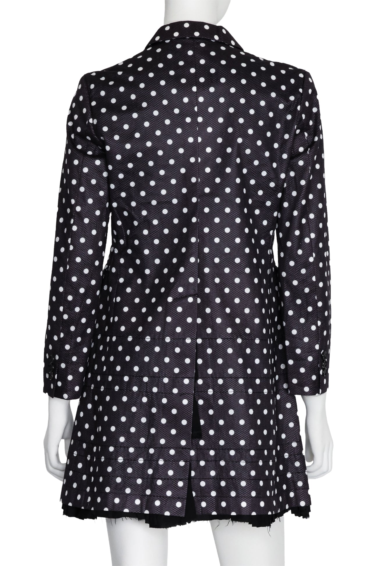 COMME DES GARÇONS - A POLKA DOT JACKET WITH INNER RUFFLE DETAIL, 2013/14