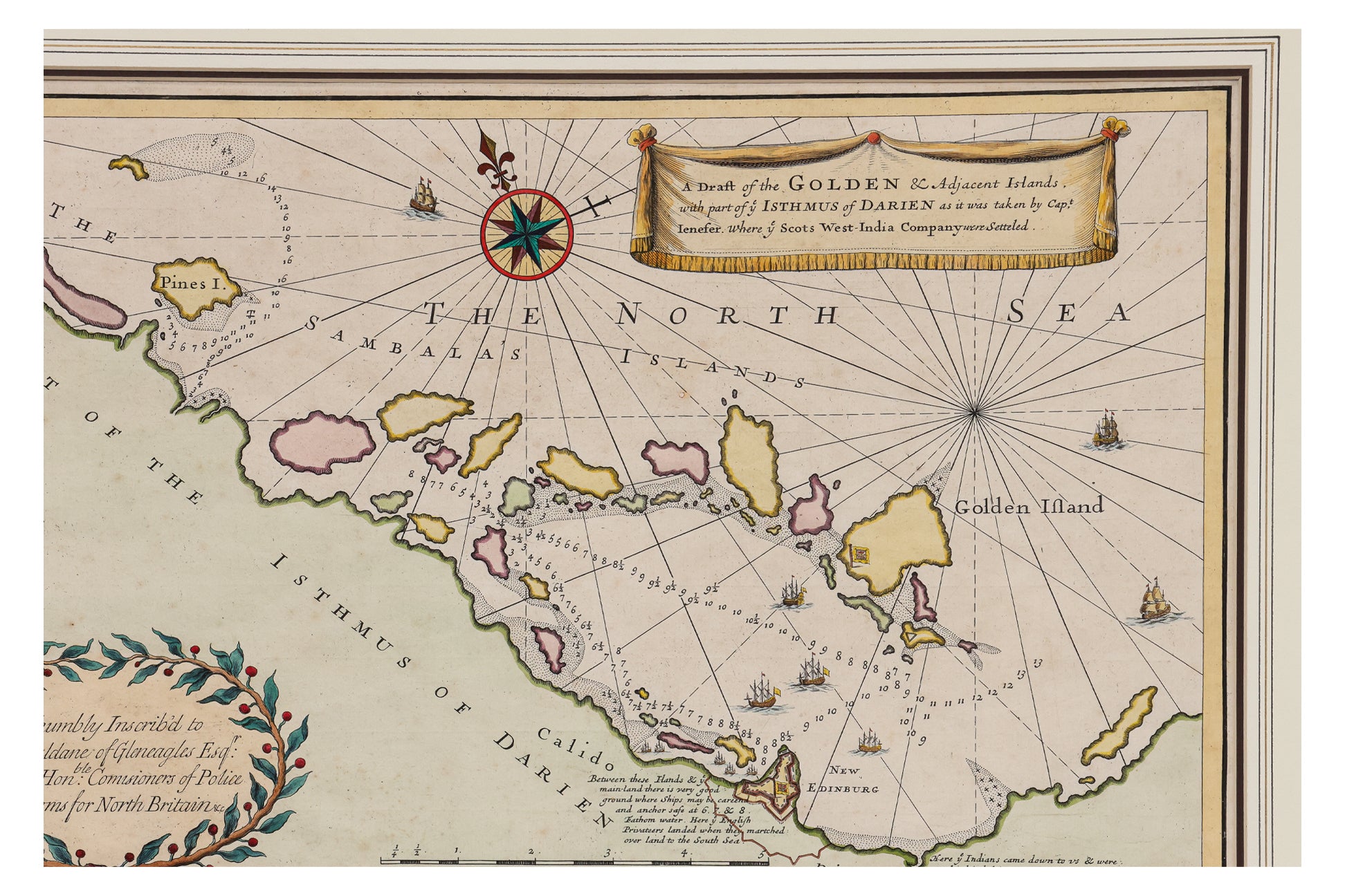 A NEW MAP OF YE ISTHMUS OF DARIEN... & A DRAFT OF THE GOLDEN & ADJACENT ISLANDS... JOHN SENEX, 1721