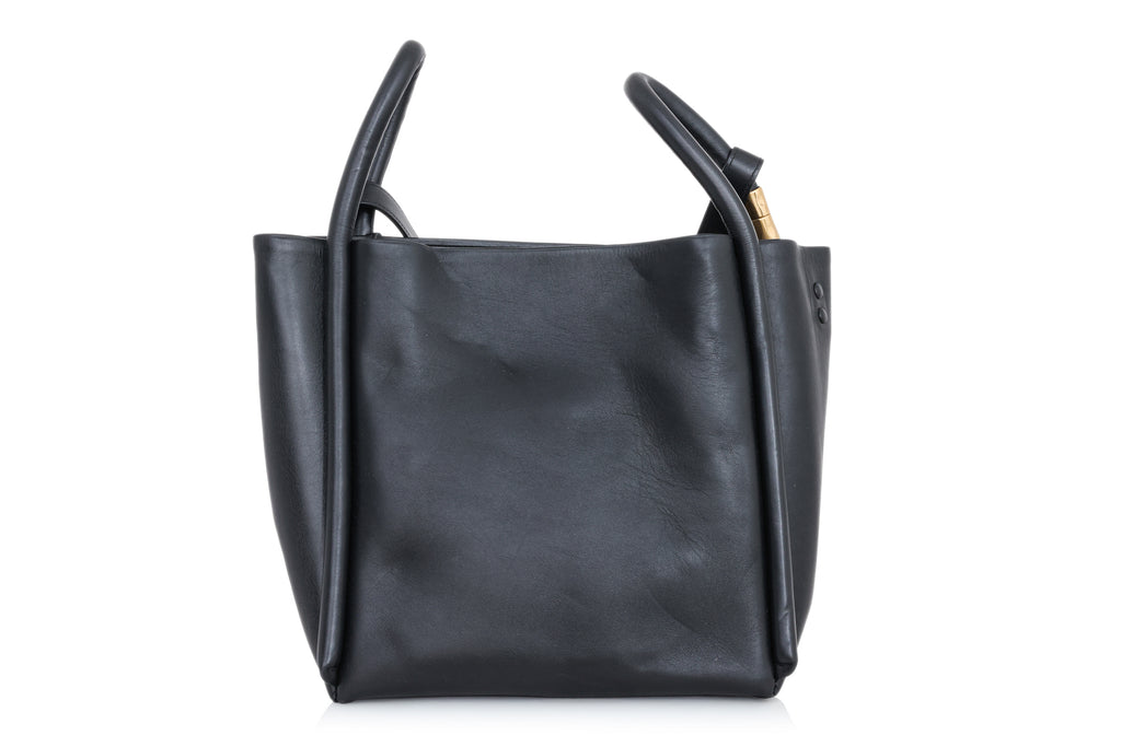 BOYY - A 'LOTUS 28' LEATHER BLACK BAG