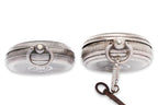 TWO SILVER CASED POCKET WATCHES