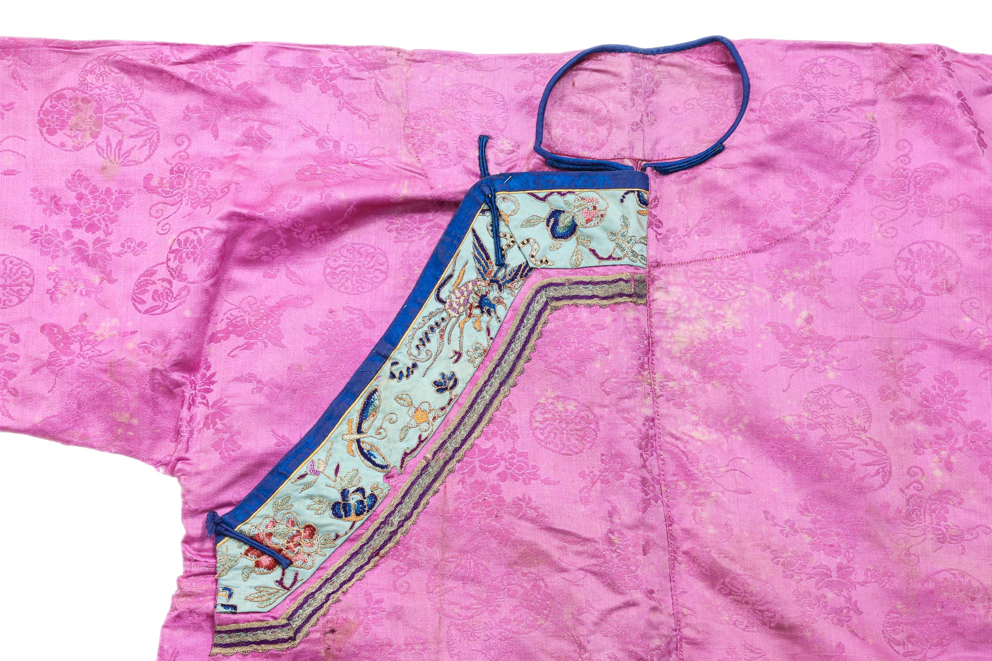 A PINK EMBROIDERED SILK JACKET